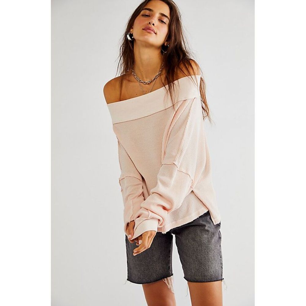 Close To You Waffle Knit Top In Crushed
